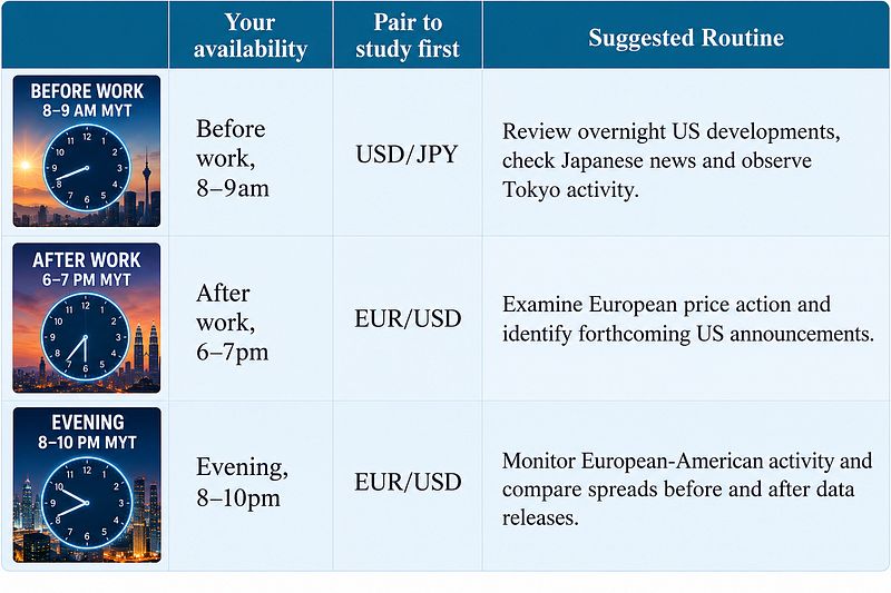 Trading Schedule Around Work