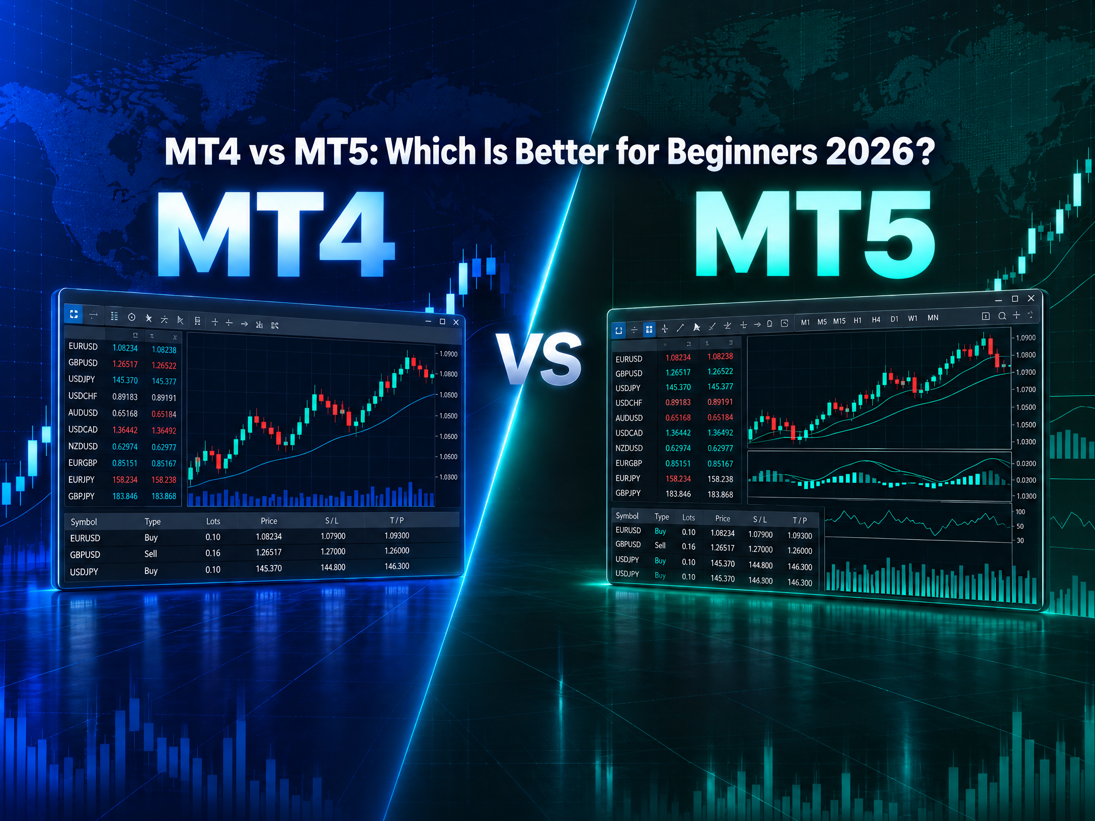MT4 vs MT5: Which Is Better for Beginners 2026?